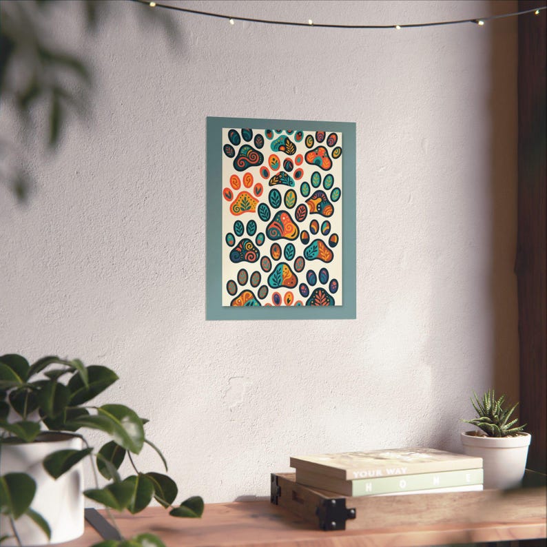 Dog Mom Paw Prints - Poster imagen 6