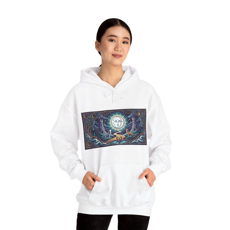 Tarot Card The Moon Mystical - Hoodie Bild 6