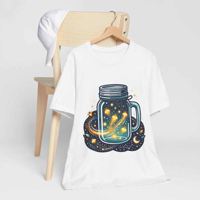 Mason Jar Fireflies Night - Tshirt afbeelding 3