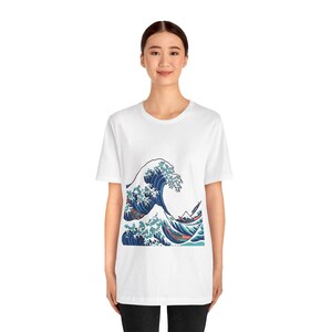 Japanese Wave Kanagawa Style - Tshirt image 4