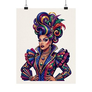 Drag Queen Fabulous Portrait - Poster imagen 1