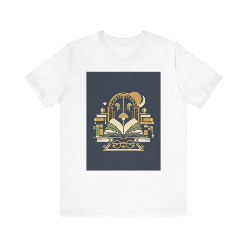 Just One More Chapter Vintage Library T-Shirt, Book Lover Gift, Bookworm Reading Shirt bild 1