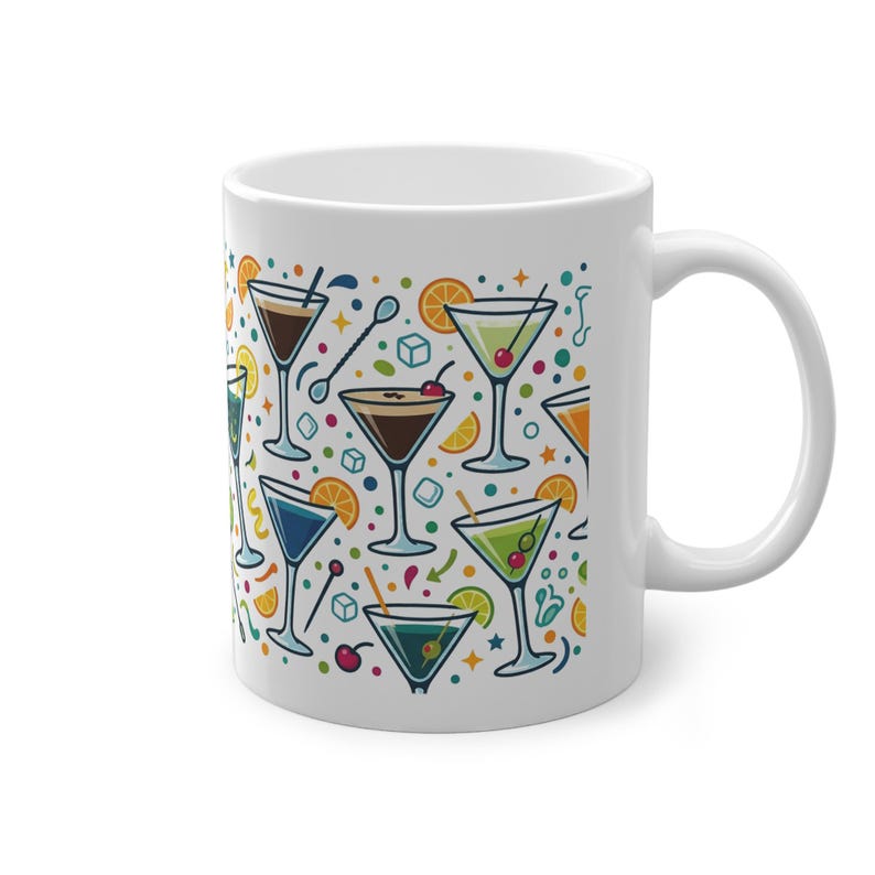 Martini Glass Cheers - Mug image 3