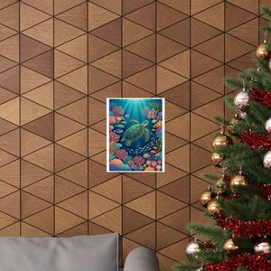 Tropical Sea Turtle Coral Reef - Poster Bild 4