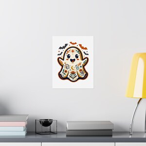 Cute Ghost Boo Halloween - Poster image 8