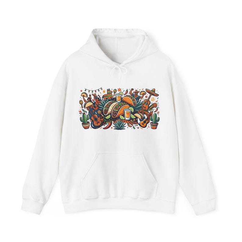 Tacos And Tequila Fiesta - Hoodie image 1