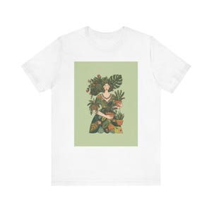 Plant Lady Is The New Cat Lady T-Shirt, Funny Plant Mom Gift, Botanical Plant Lover Shirt, Houseplant Gardening Tee afbeelding 1