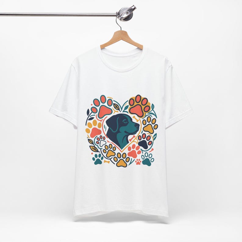 Dog Mom Paw Prints - Tshirt afbeelding 3
