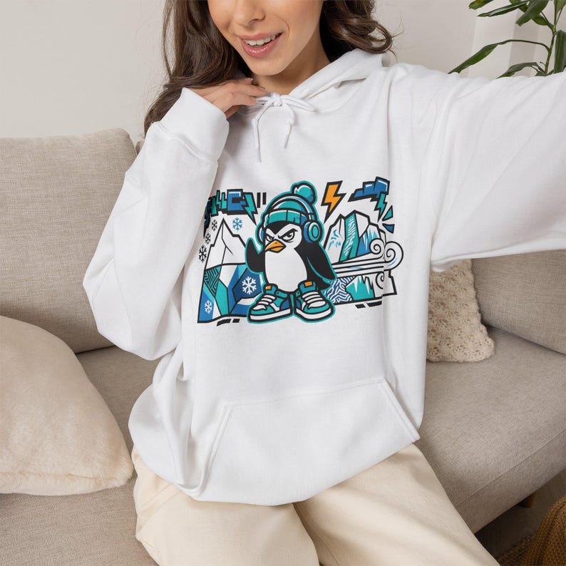 Penguin Arctic Cute - Hoodie image 5