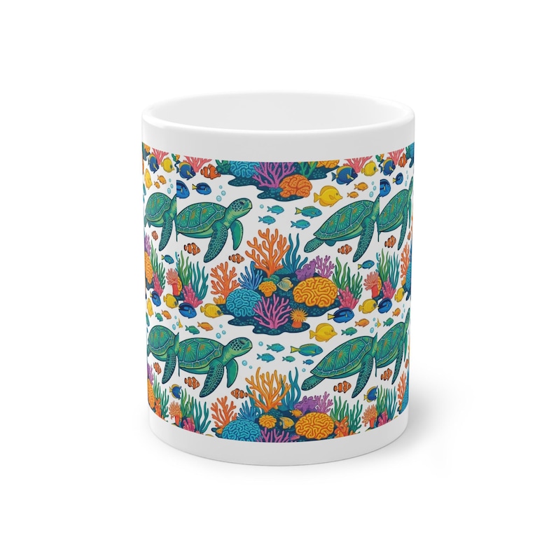 Tropical Sea Turtle Coral Reef - Mug Bild 1