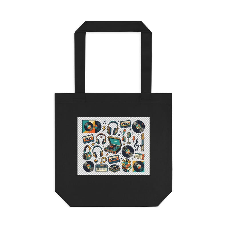 Retro Vinyl Record Music Lover - Tote Bag image 1