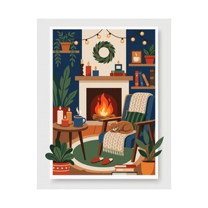 Scandinavian Hygge Cozy Home - Poster Bild 2