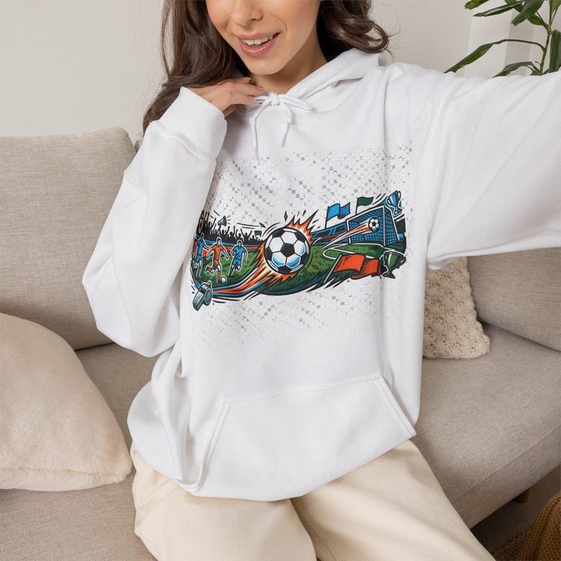 Soccer Ball Field Passion - Hoodie image 5
