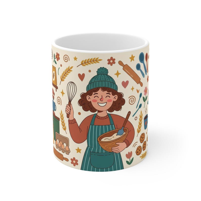 Whisk Taker Mug, Funny Baking Mug, Baking Lover Gift, Baker Coffee Cup, Kitchen Humor Gift bild 1