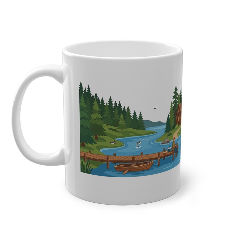 Fishing Rod Lake Life - Mug afbeelding 2