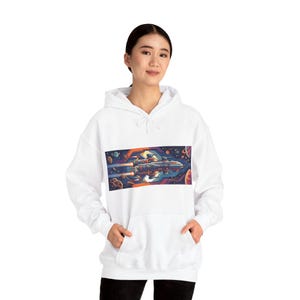 Retro Arcade Spaceship - Hoodie afbeelding 6