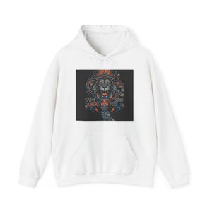 Stay Hungry Stay Foolish Motivational Hoodie | Inspirational Quote Sweatshirt | Entrepreneur Gift image 1