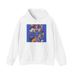 Crazy Cat Lady Hoodie - Funny Cat Lover Pullover, Cat Mom Gift, Cute Feline Apparel Sweatshirt afbeelding 1