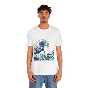 Japanese Wave Kanagawa Style - Tshirt image 5