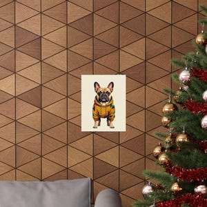 French Bulldog Wearing Hoodie - Poster image 4