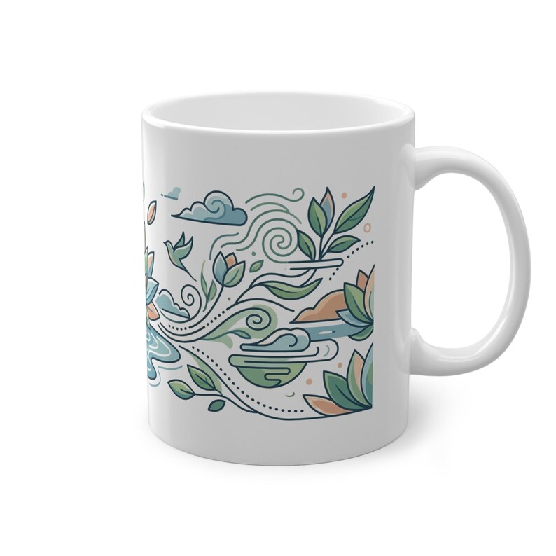 Zen Lotus Flower Mindfulness - Mug zdjęcie 2