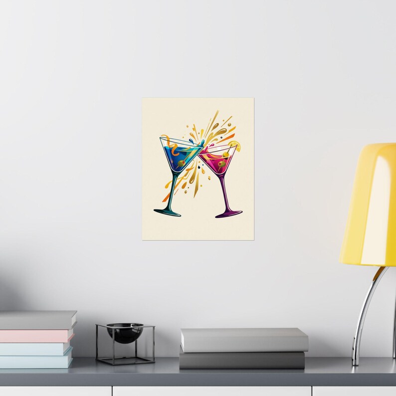 Martini Glass Cheers - Poster imagen 8
