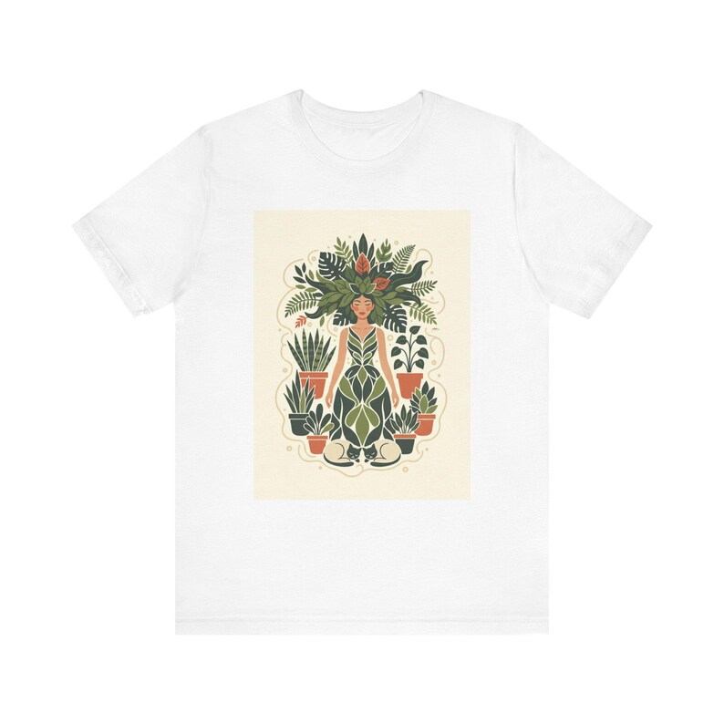 Plant Lady Is The New Cat Lady T-Shirt, Funny Plant Mom Shirt, Plant Lover Gift, Houseplant Tee image 1