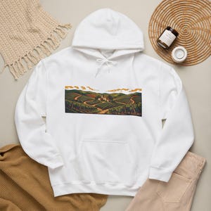 Vineyard Wine Country Rolling Hills - Hoodie image 4