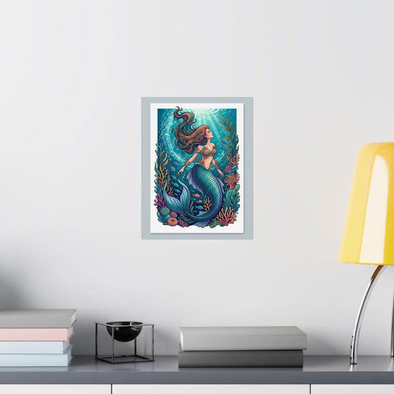 Mermaid Ocean Fantasy - Poster imagem 8