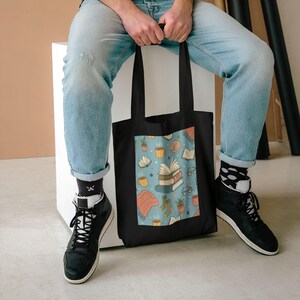 My Weekend is All Booked Tote Bag, Book Lover Gift, Reader Canvas Tote Bag, Literary Tote, Bookish Accessories image 5