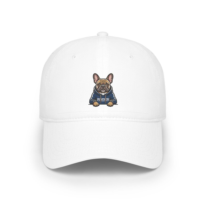 French Bulldog Wearing Hoodie - Cap image 1