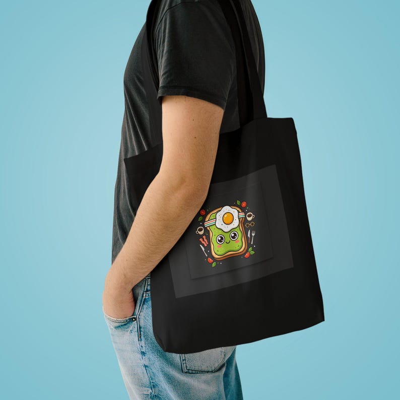 Funny Avocado Toast Breakfast - Tote Bag afbeelding 3