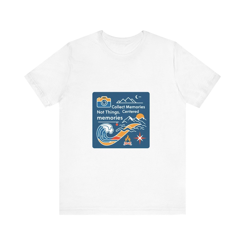 Collect Memories Not Things Travel T-Shirt | Adventure Vacation Shirt | Wanderlust Tee Gift for Travelers image 1