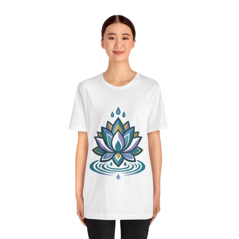 Zen Lotus Flower Mindfulness - Tshirt image 4