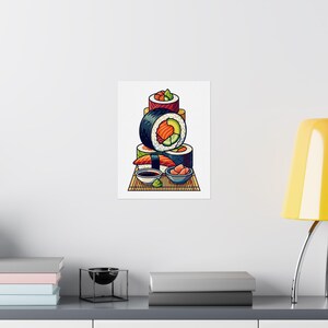 Sushi Roll Japanese Food - Poster afbeelding 8