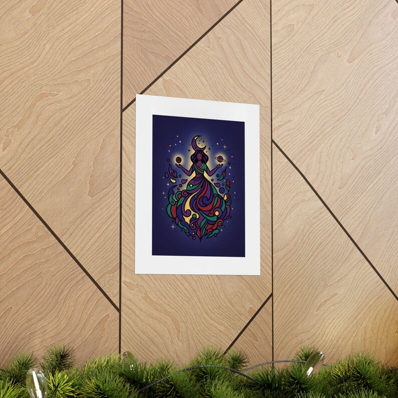 Moon Child Astrology Poster | Celestial Wall Art | Zodiac Moon Phase Print | Boho Decor afbeelding 5