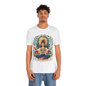 Yoga Pose Namaste - Tshirt image 6