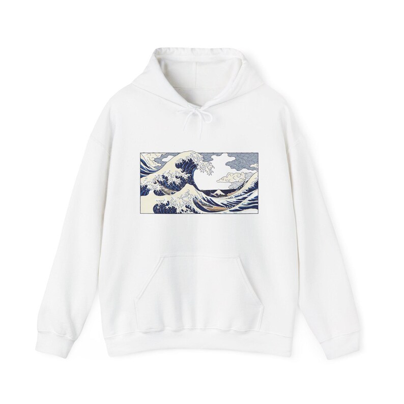 Japanese Wave Kanagawa Style - Hoodie image 1