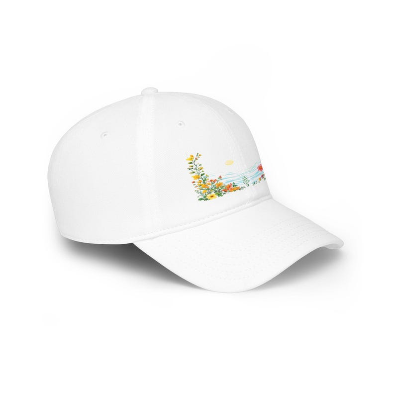 Positive Energy Sun Floral Baseball Cap - Motivational Dad Hat - Good Vibes Sunflower Hat - Inspirational Sun Headwear bild 3
