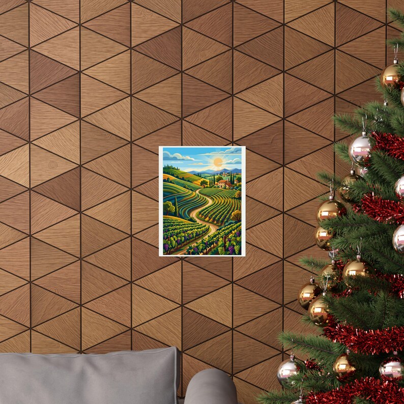 Vineyard Wine Country Rolling Hills - Poster imagen 4