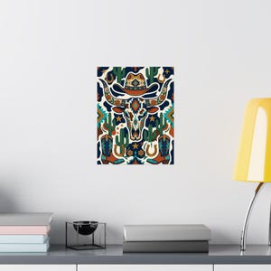 Cow Print Western Style - Poster imagen 8