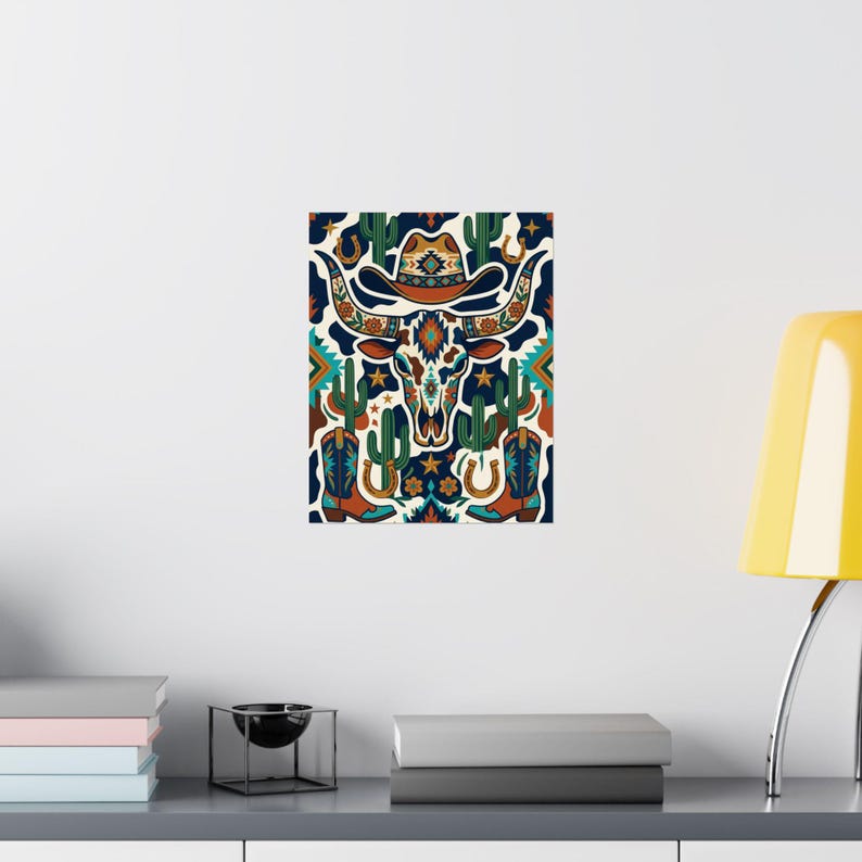 Cow Print Western Style - Poster imagen 8