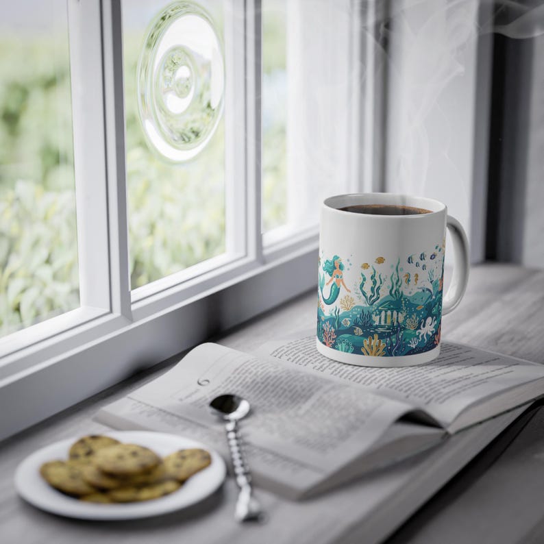 Mermaid Ocean Fantasy - Mug image 5
