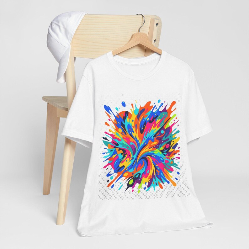 Abstract Paint Splash Colorful - Tshirt image 4