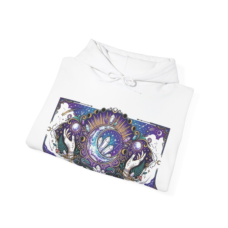 Crystal Moon Witchy Aesthetic - Hoodie imagen 2