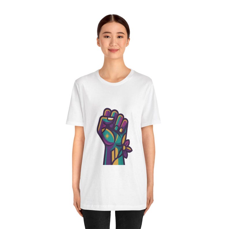 Feminist Girl Power Fist - Tshirt image 4