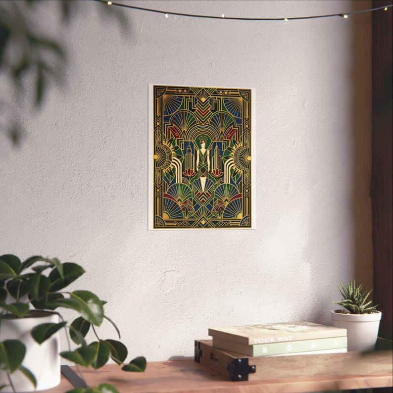 Art Deco Golden Geometry 1920S - Poster imagen 6