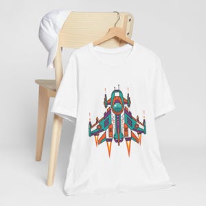 Retro Arcade Spaceship - Tshirt afbeelding 2