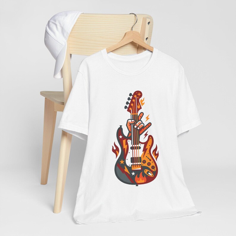 Electric Guitar Rock On - Tshirt Bild 4