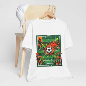 Soccer Ball Field Passion - Tshirt 画像 4